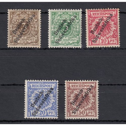 Kolonien Dt. Südwestafrika 1898, Mich.-Nr.: 5-10 *  (ohne 9)
