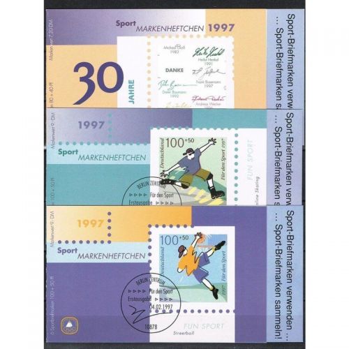 Bund 1997, Mich.-Nr.: MH gestempelt Sportmarkenheftchen 1997