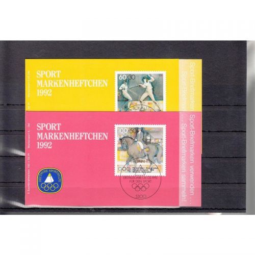 Bund 1992, Mich.-Nr.: MH ** Sportmarkenheftchen 1992
