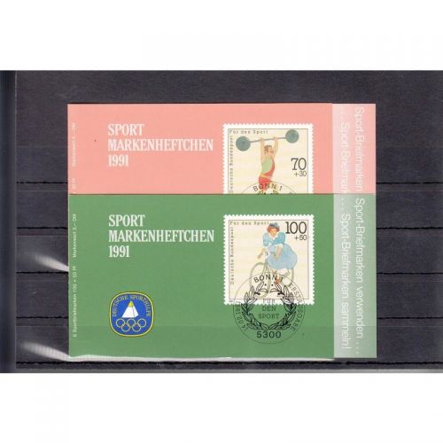 Bund 1991, Mich.-Nr.: MH gestempelt Sportmarkenheftchen 1991