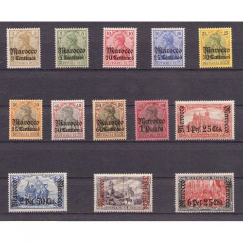 DAP Marokko 1905, Mich.-Nr.: 21-33 *