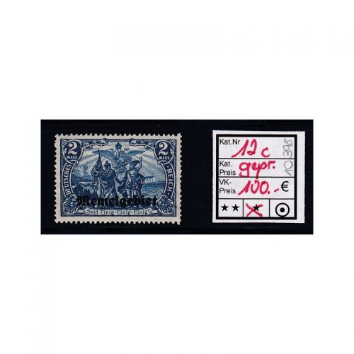 Memel 1920 Mi.  Nr.12 c  * geprüft