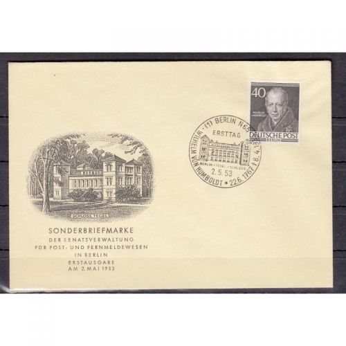 Berlin 1952, Mich.-Nr.:100 FDC