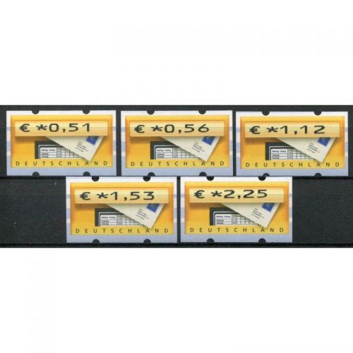 Bund 2002, Mich.-Nr.: ATM 5 **  0,51-2,25 