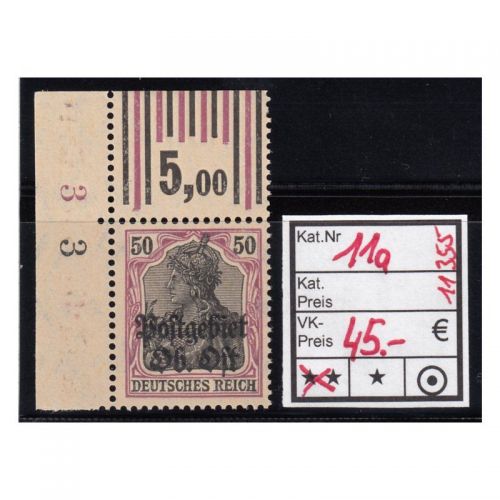 Ober. Ost 1916, Mi.-Nr.11 a  ** geprüft