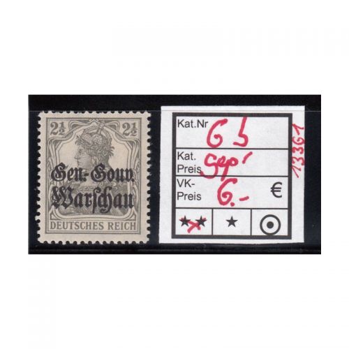 Polen 1916, Mi.-Nr. 6 b  ** geprüft