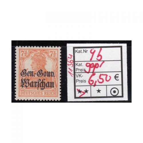 Polen 1916, Mi.-Nr. 9 b  ** geprüft