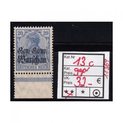 Polen 1916, Mi.-Nr.13 c  ** geprüft