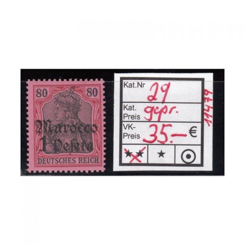 DAP Marokko 1905, Mich.-Nr.: 29 ** geprüft
