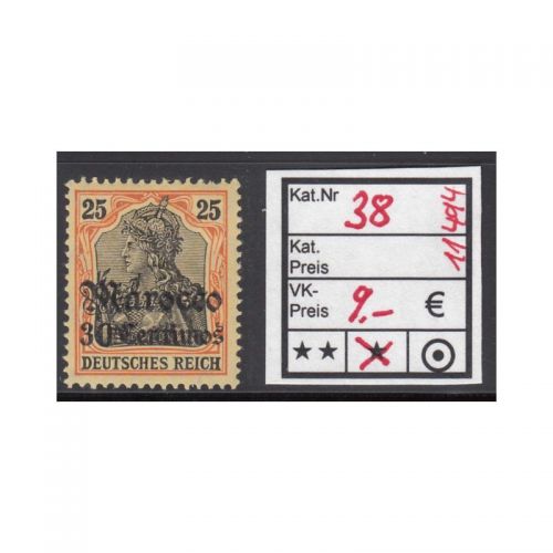 DAP Marokko 1906, Mich.-Nr.: 38 *