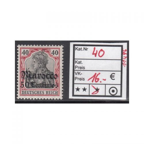DAP Marokko 1906, Mich.-Nr.: 40 *