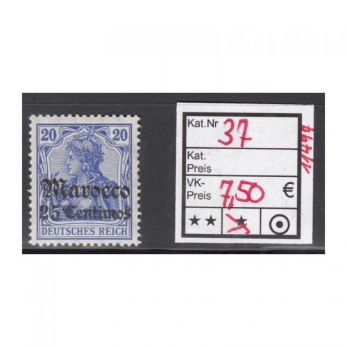 DAP Marokko 1906, Mich.-Nr.: 37 *