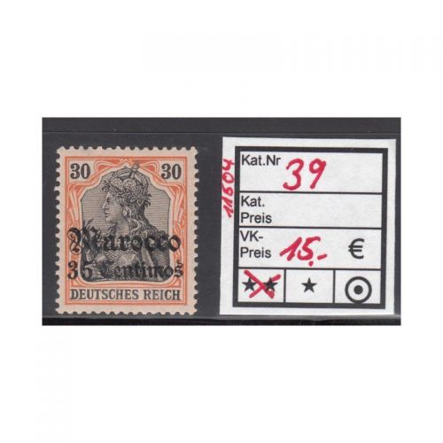 DAP Marokko 1906, Mich.-Nr.: 39 **