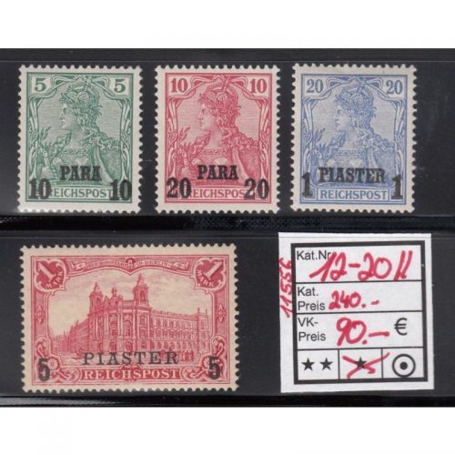 DAP Türkei 1902, Mich.-Nr.:12-20 II *