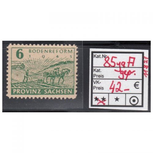 SBZ  1945 Mi.-Nr.:  85 A ya ** geprüft