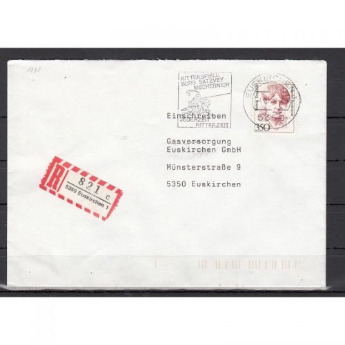 Bund 1988, Mich.-Nr.: 1393  auf Brief