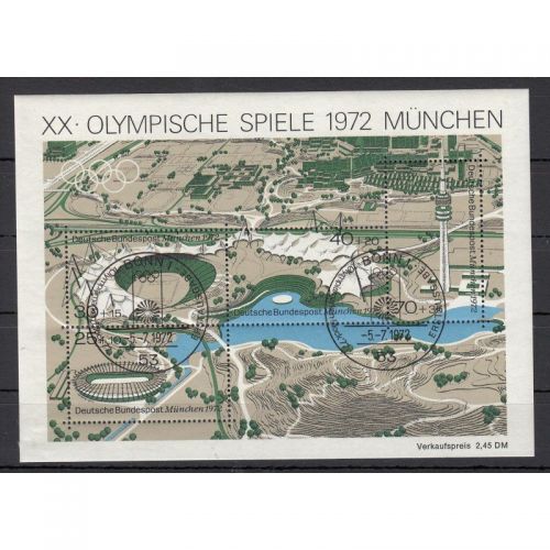 Bund 1972, Mich.-Nr.: Block 7  gestempelt / ESST