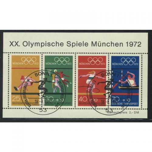 Bund 1972, Mich.-Nr.: Block 8  gestempelt / ESST-Bonn