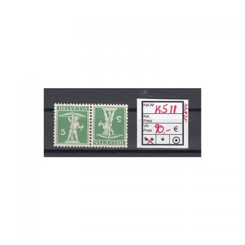 Schweiz 1909 : Mi.-Nr.:K 5 II **