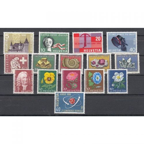 Schweiz 1958 : Mi.-Nr.: Komplett **