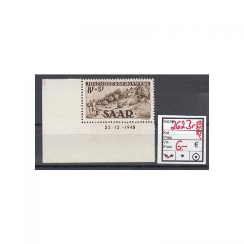 Saarland 1949 Mi. Nr. 262 Br **   (Druckdatum)