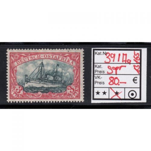 Kolonien Dt. Ostafrika 1905, Mich.-Nr.: 39 I Aa *  geprüft