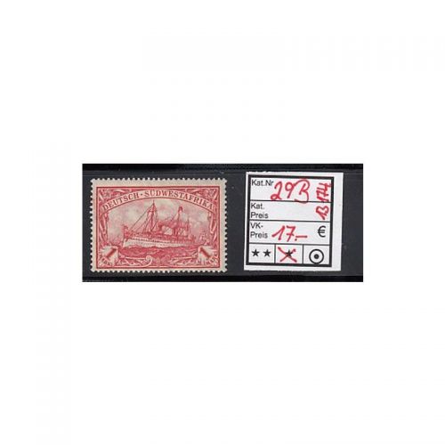 Kolonien Dt. Südwestafrika 1906, Mich.-Nr.: 29 B *