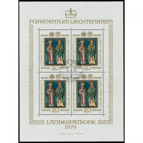 Liechtenstein 1979 : Mi.-Nr.:734 gestempelt Bogen