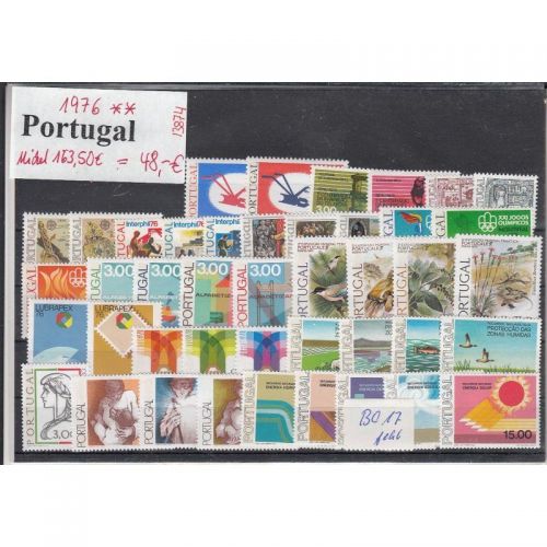 Portugal 1976, Mich.-Nr.: Komplett ** (ohne Block 17)
