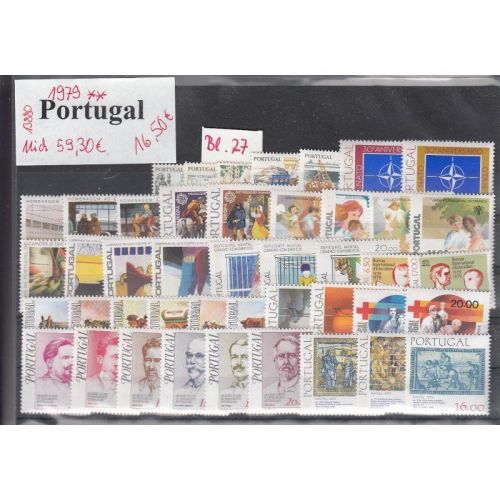 Portugal 1979, Mich.-Nr.: Komplett ** (ohne Block 27)
