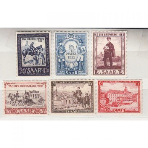 Saarland 1950-55 Mi. Nr. Tag der Briefmarke **  Komplett