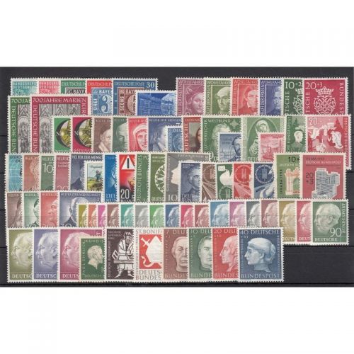 Bund 1949-54, Mich.-Nr.: 111-203 ** (ohne Posthorn)