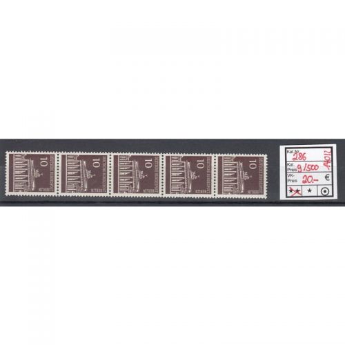 Berlin 1966, Mich.-Nr.: 286 R ** grade 500 er rolle (bitte Lesen)