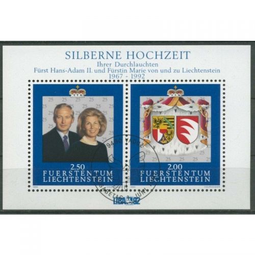 Liechtenstein 1992 : Mi.-Nr.:Block 14 gestempelt