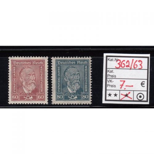 DR 1924, Mich.-Nr.: 362+63 *