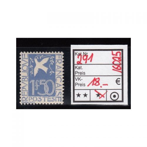 Frankreich 1934 : Mi.-Nr.: 291 *
