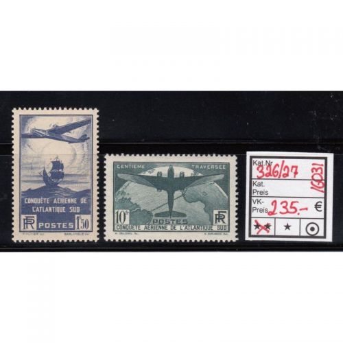 Frankreich 1936 : Mi.-Nr.: 326+27 **