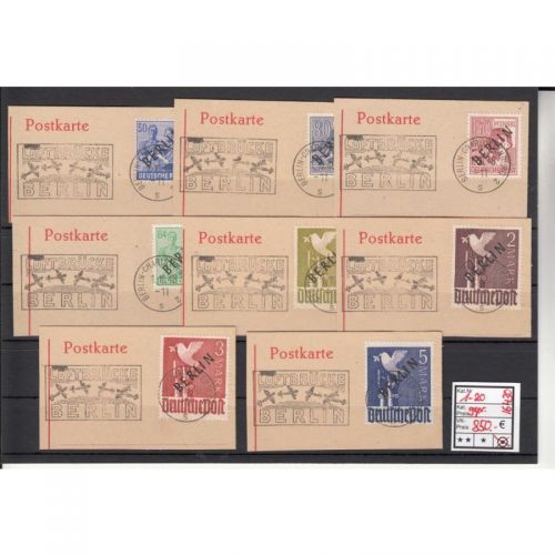 Berlin 1948 , Mich.-Nr.:  1-20 LUXUS Voll-Stpl. geprüft  Berlin-Charlottenburg