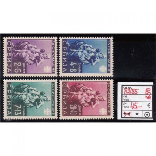 Serbien 1942, Mi.-Nr. 82-85 **