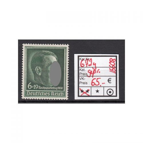 DR 1938, Mich.-Nr.: 672 y ** geprüft