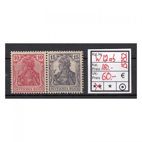 DR 1919 (MH 11), Mich.-Nr.: W 12 ab **