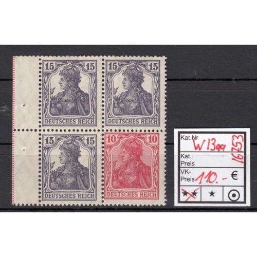 DR 1918/19 (MH 10), Mich.-Nr.: W 13 aa **