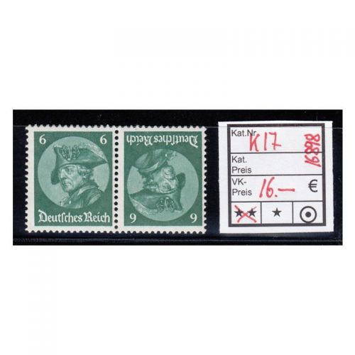 DR 1933 (MH 32), Mich.-Nr.: K 17 **
