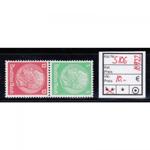 DR 1933 (MH 33), Mich.-Nr.: S 106  **