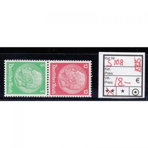 DR 1933 (MH 33), Mich.-Nr.: S 108  **