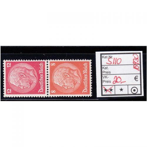 DR 1933 (MH 33), Mich.-Nr.: S 110  **