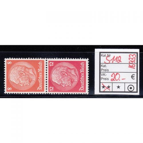 DR 1933 (MH 33), Mich.-Nr.: S 112  **