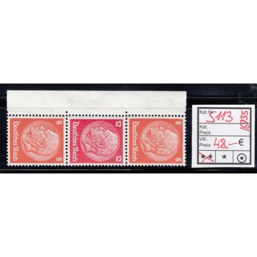 DR 1933 (MH 33), Mich.-Nr.: S 113  **