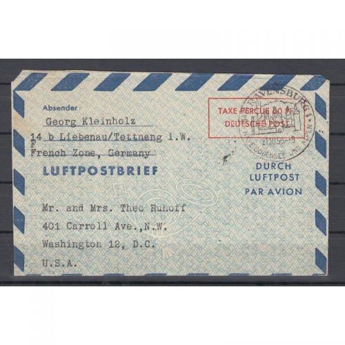 Bund 1949, Mich.-Nr.: LF 4  gebraucht  (helles Papier)