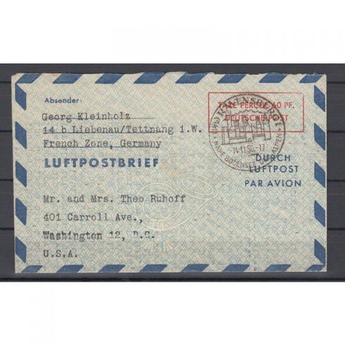 Bund 1949, Mich.-Nr.: LF 4  gebraucht  (helles Papier)